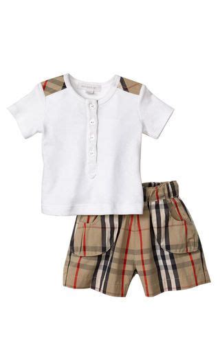 red burberry shirt boys|newborn baby boy burberry clothes.